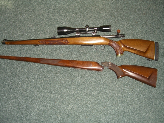nova pažba na CZ 550.  Moja praca.