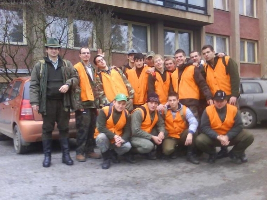 pred spoločnou poľovačkou-soš LESNICKA Prešov 4.B