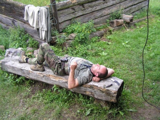 Odpočinok po rannej posliedke