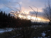 Západ slnka na Kysuciach