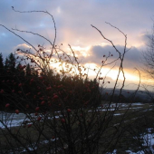 Západ slnka na Kysuciach