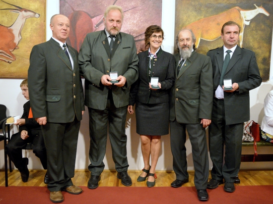 udelenie pamätnej medaily Sv. Huberta PZ Senohrad