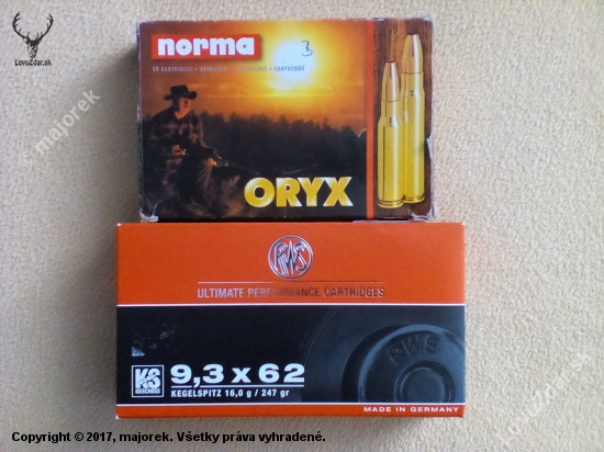 9,3x62 RWS 16,0g Norma 18,5g