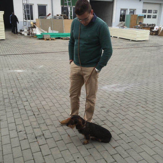 Fredy po výcviku hned prvá chvíla