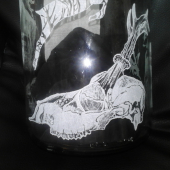 Moje ručné gravirovanie-Lebka srnca