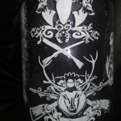 Moje ručné gravírovanie - Srnce a  jelen