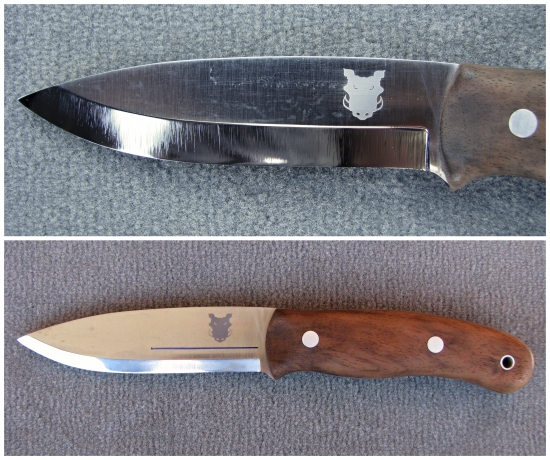 TBS Boar Bushcraft nôž - K720 (O2) Carbon Tool Steel & turecký orech