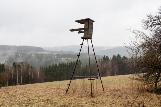 v tamním kraji oblíbená konstrukce posedu