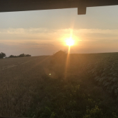 zapad slnka na posede