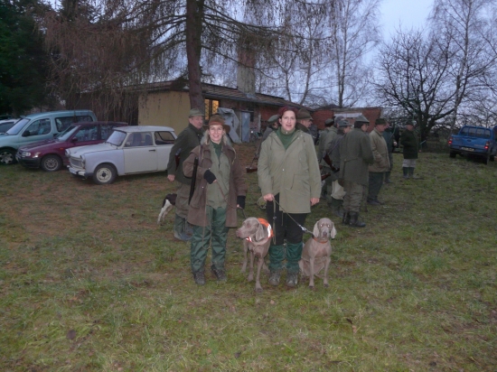 s kamarádkou po honu