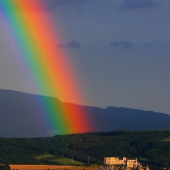 Pohľad z môjho dvora - hrad Beckov