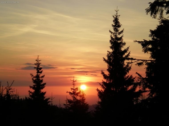 Východ slnka v Nízkych Tatrách