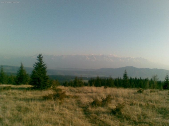 Pohľad na Vysoké Tatry z Nízkych Tatier