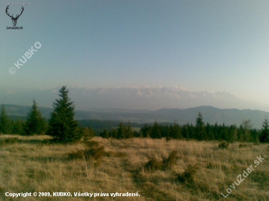 Pohľad na Vysoké Tatry z Nízkych Tatier