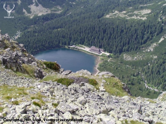 Popradské pleso z Ostrvy