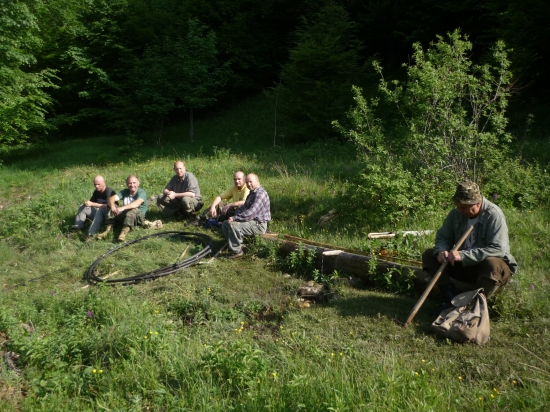 Dnešne stahovanie vody z 1167 m.n.m