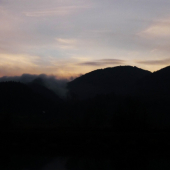 Východ slnka cez Lubochnianske sedlo