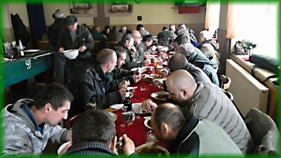 Po skončení spoločnej poľovačky.