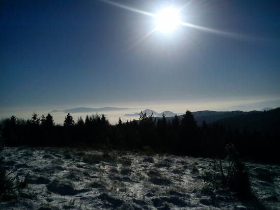 Výhľad z Čergova 1050 m.n.m