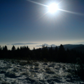 Výhľad z Čergova 1050 m.n.m