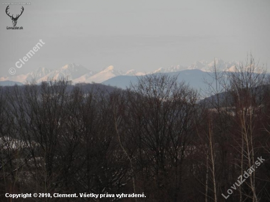 Tatry fotené spod Makovice