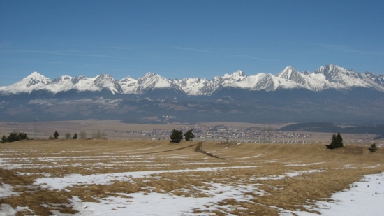 Pohľad na Tatry z mojej rodnej dediny