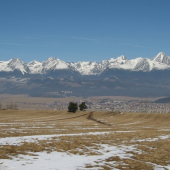 Pohľad na Tatry z mojej rodnej dediny
