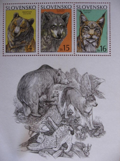 Lesná zver v známkach 1
