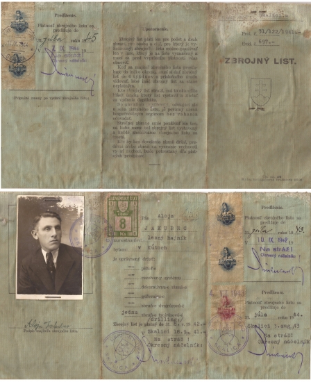 Zbrojný list z roku 1941