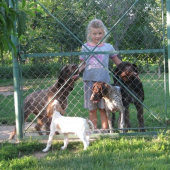 naša cvičiteľka a jej svorka