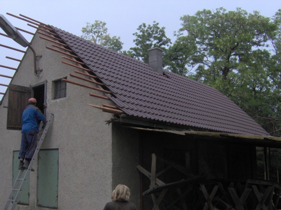 oprava strechy na chate II.