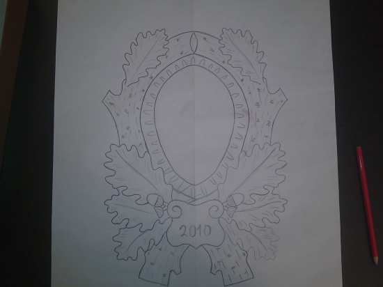 Zatiaľ len nákres - štítok na muflóna