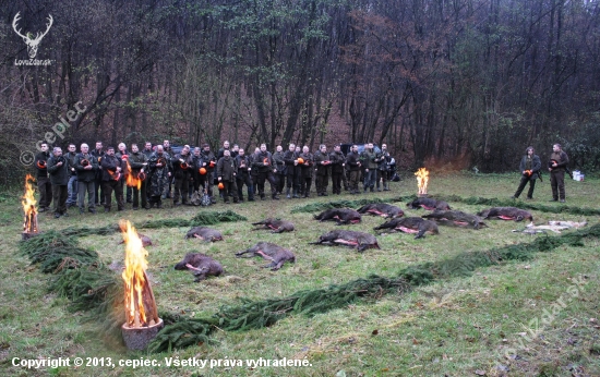 Spoločná poľovačka - PS Šípok_9.11.2013