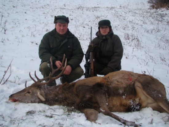 Ja s tatinom a jeho jeleň