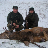 Ja s tatinom a jeho jeleň