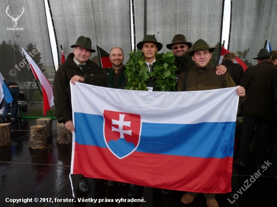 Slovenska delegacia na ME vo vabeni jelenov