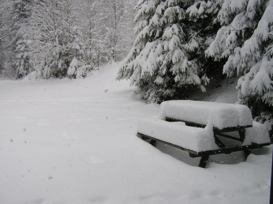 Veľká noc 2008 z okna chaty