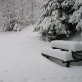 Veľká noc 2008 z okna chaty