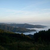 čergov zaliaty v hmle