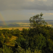Dúha v panoráme
