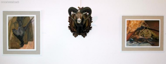 Z histórie zemplínskeho poľovníctva - čelná stena