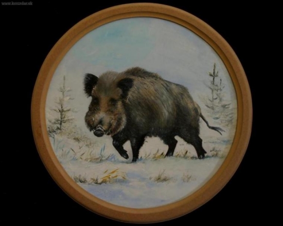 Terč - olej na sololitu, 40cm