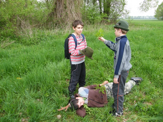 Poštolky se učily předávání úlomků po odlovu zvěře