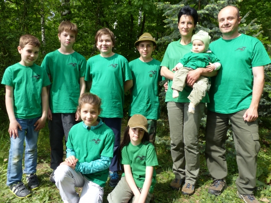 Naše výprava na ZST v Hněvotíně i s nejmladším členem Poštoláčkem Kubíčkem.