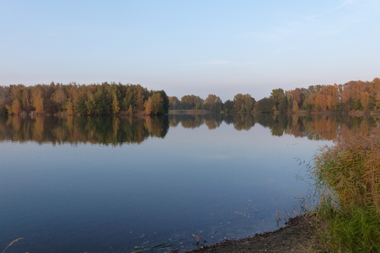 Chomoutovské jezero na podzim