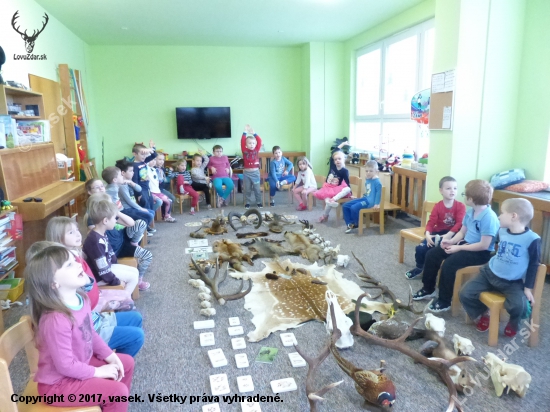 Přednáška pro děti z mateřské školy ve Štěpánově