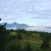 Augustové rano u nás.