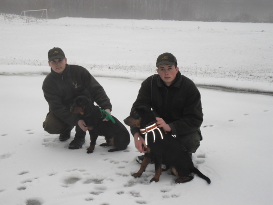 psiky maju za sebou prvú spoločnu polovačku =)