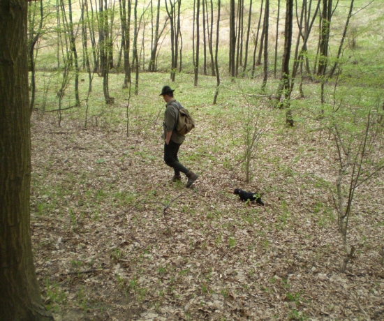 Na prechádzke keď bol Maxo  ešte  malý