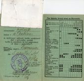 Poľovný lístok z roku 1940